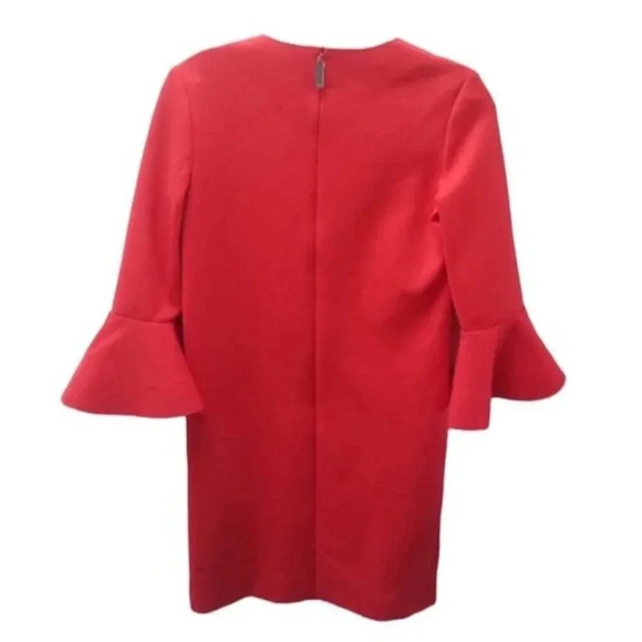 Escada Sport Darielle Bell Sleeve Tulip Rouge  Dress XS - Picture 5 of 13